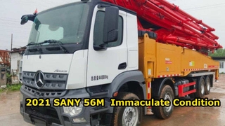 Máy bơm tăng áp SANY 56M 2021 này đẹp đến mức bạn sẽ không tin là nó đã qua sử dụng – Giờ thấp điểm và không tì vết