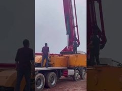 Sany 56m sử dụng xe bơm bê tông