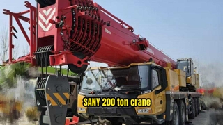 Cần cẩu xe tải SANY 200 tấn 2025 SYM5602JQZ200C8 đã qua sử dụng trong thời gian thấp để bán