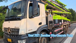 Xe bơm bê tông Zoomlion 50m 2021 đã qua sử dụng Khung gầm Mercedes-Benz